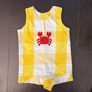 Patsy Aiken Yellow Gingham Crab Jon Jon